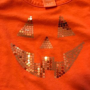 Jack o lantern sequined Halloween top